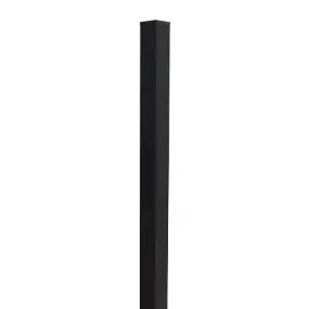 Black aluminium pool fence post 50x50 x 2100mm for pool fencing