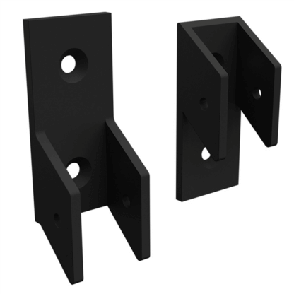 BARR Raking Panel Fencing Bracket Pack BLACK - Pack 4 Brackets