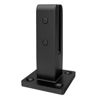 INSULUXE black base plated glass spigot for frameless pool fencing