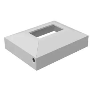 barr domical post base cover pearl white